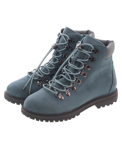 JELLY BEANS（ジェリービーンズ）の「レースアップマウンテンブーツ(217-60228)JELLY BEANS(ジェリービーンズ)（ブーツ・レディース・ブラック系/アイボリー/ブルー・S/M/L）」の9枚目の写真