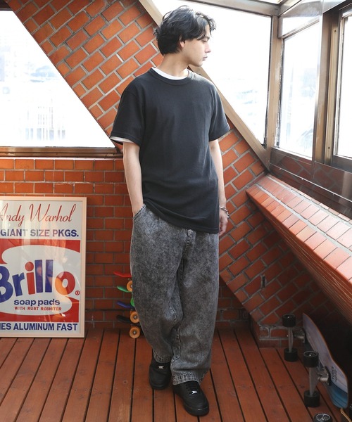 JEMORGAN（ジェーイーモーガン）の「JEMORGAN ワッフル半袖Tシャツ（Tシャツ/カットソー・メンズ・ホワイト系その他/ネイビー/カーキ/杢グレー/ブラック/ホワイト・MEDIUM/X-LARGE/LARGE）」の21枚目の写真