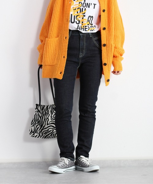 cepo(セポ)の「ナチュラルフィットスキニーパンツ(デニムパンツ・レディース・ネイビー/ブルー系1・S/M/L)」の2枚目の写真