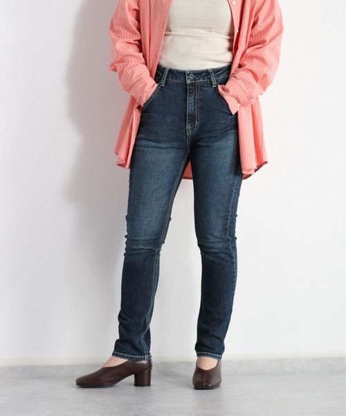 cepo(セポ)の「ナチュラルフィットスキニーパンツ(デニムパンツ・レディース・ネイビー/ブルー系1・S/M/L)」の10枚目の写真