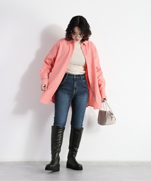 cepo(セポ)の「ナチュラルフィットスキニーパンツ(デニムパンツ・レディース・ネイビー/ブルー系1・S/M/L)」の19枚目の写真