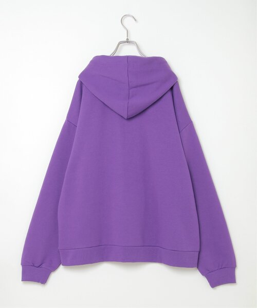 VENCEEXCHANGE（ヴァンスエクスチェンジ）の「タギングロゴアップリケパーカー（パーカー・メンズ・パープル/ホワイト/ブラック・M/L）」の7枚目の写真