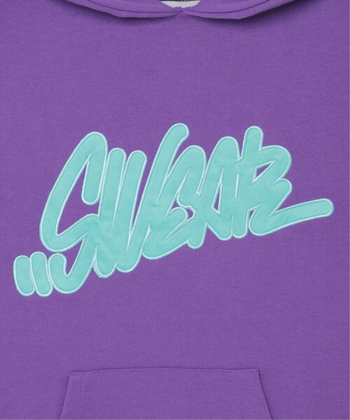 VENCEEXCHANGE（ヴァンスエクスチェンジ）の「タギングロゴアップリケパーカー（パーカー・メンズ・パープル/ホワイト/ブラック・M/L）」の12枚目の写真