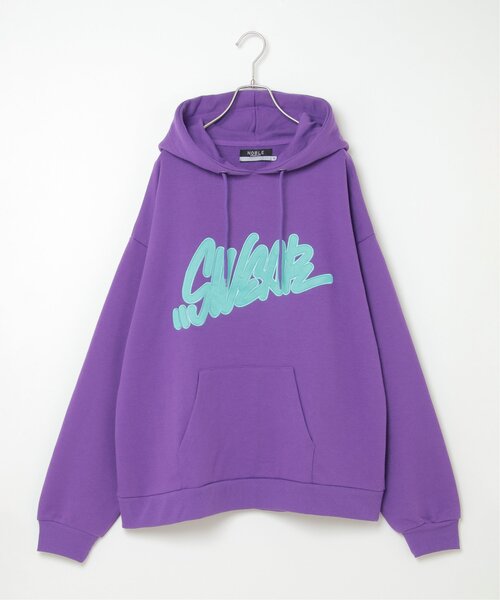 VENCEEXCHANGE（ヴァンスエクスチェンジ）の「タギングロゴアップリケパーカー（パーカー・メンズ・パープル/ホワイト/ブラック・M/L）」の15枚目の写真