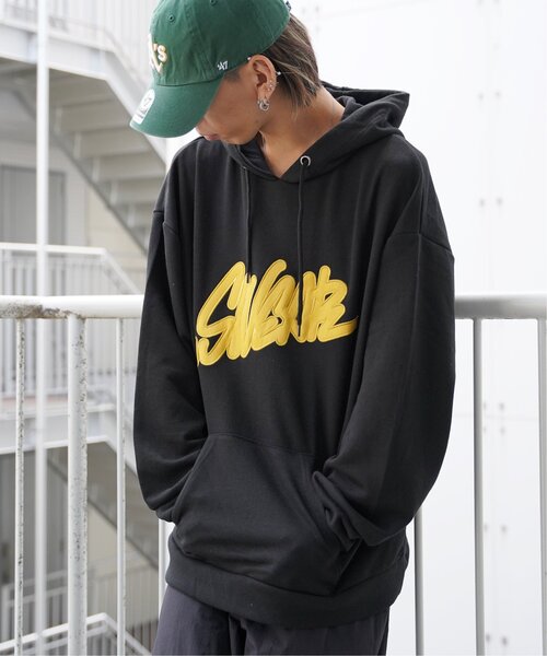 VENCEEXCHANGE（ヴァンスエクスチェンジ）の「タギングロゴアップリケパーカー（パーカー・メンズ・パープル/ホワイト/ブラック・M/L）」の22枚目の写真