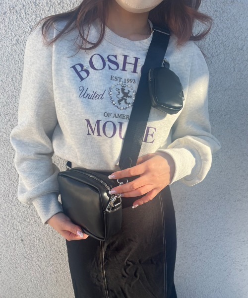 LAC-VERT（ラック・ヴェール）の「【男女兼用】ポーチ付きショルダーバッグ（ショルダーバッグ・レディース・ブラック/ホワイト・FREE）」の17枚目の写真