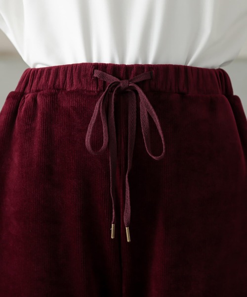 osharewalker（オシャレウォーカー）の「『裏ベロアリブジョガーパンツ』（その他パンツ・レディース・ブラック/カーキ/ボルドー・1/2）」の12枚目の写真