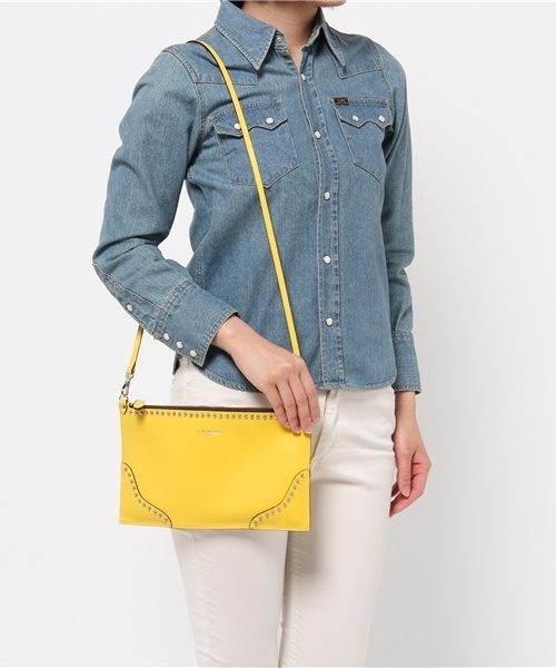 Drawer（ドゥロワー）の「J&M DAVIDSON*Drawer CLUTCH STUDS POUCH