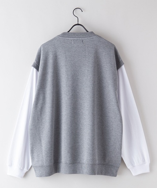 UNIIT（ユニット）の「【UNIIT/ユニット】 別注　フェイクベストロンT 　フェイクレイヤード 　タギング 　ストリート系（Tシャツ/カットソー・メンズ・ブラック/グレー/サックスブルー・LARGE/MEDIUM）」の12枚目の写真
