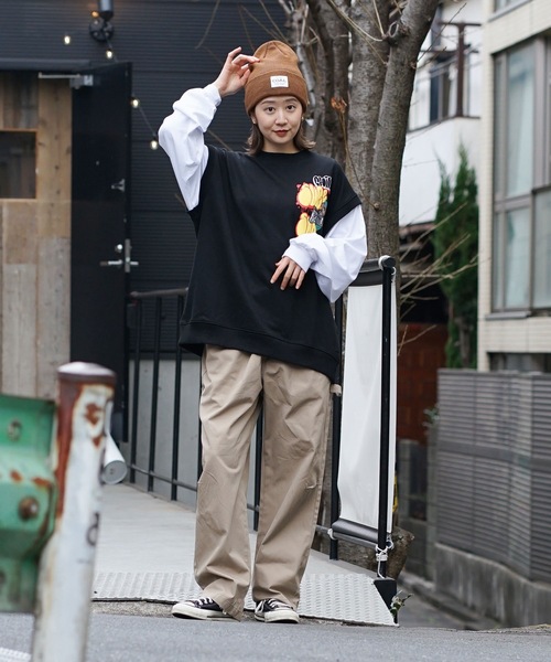 UNIIT（ユニット）の「【UNIIT/ユニット】 別注　フェイクベストロンT 　フェイクレイヤード 　タギング 　ストリート系（Tシャツ/カットソー・メンズ・ブラック/グレー/サックスブルー・LARGE/MEDIUM）」の13枚目の写真