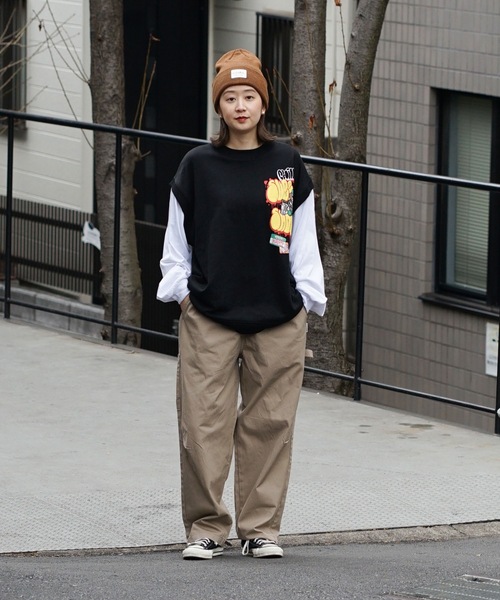 UNIIT（ユニット）の「【UNIIT/ユニット】 別注　フェイクベストロンT 　フェイクレイヤード 　タギング 　ストリート系（Tシャツ/カットソー・メンズ・ブラック/グレー/サックスブルー・LARGE/MEDIUM）」の14枚目の写真