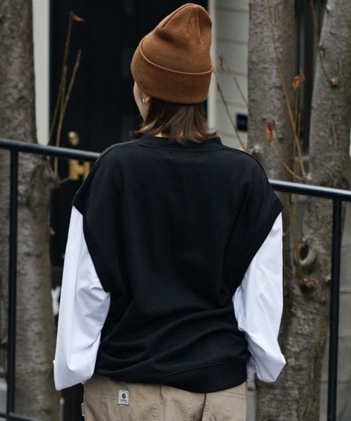 UNIIT（ユニット）の「【UNIIT/ユニット】 別注　フェイクベストロンT 　フェイクレイヤード 　タギング 　ストリート系（Tシャツ/カットソー・メンズ・ブラック/グレー/サックスブルー・LARGE/MEDIUM）」の17枚目の写真