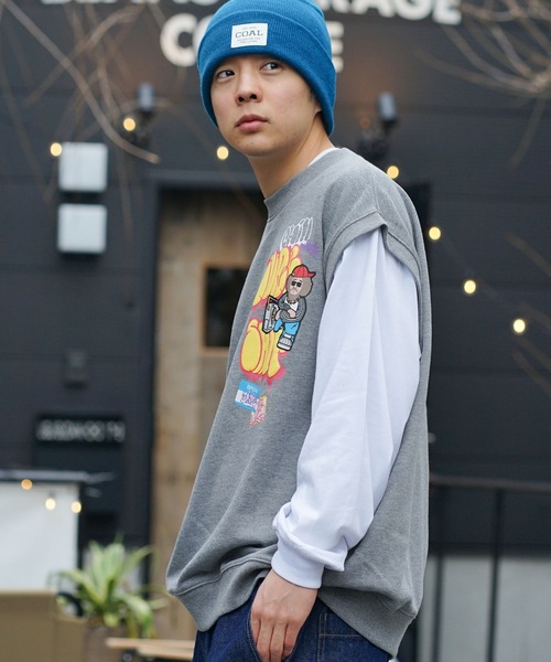 UNIIT（ユニット）の「【UNIIT/ユニット】 別注　フェイクベストロンT 　フェイクレイヤード 　タギング 　ストリート系（Tシャツ/カットソー・メンズ・ブラック/グレー/サックスブルー・LARGE/MEDIUM）」の22枚目の写真