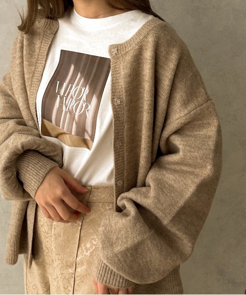 apres jour clair(アプレジュールクレア)の「【apres jour clair】フォトプリントロンT【ZOZOTOWN限定アイテム】(Tシャツ/カットソー・レディース・ベージュ/ホワイト系その他/オフホワイト・フリー/X-LARGE)」の6枚目の写真