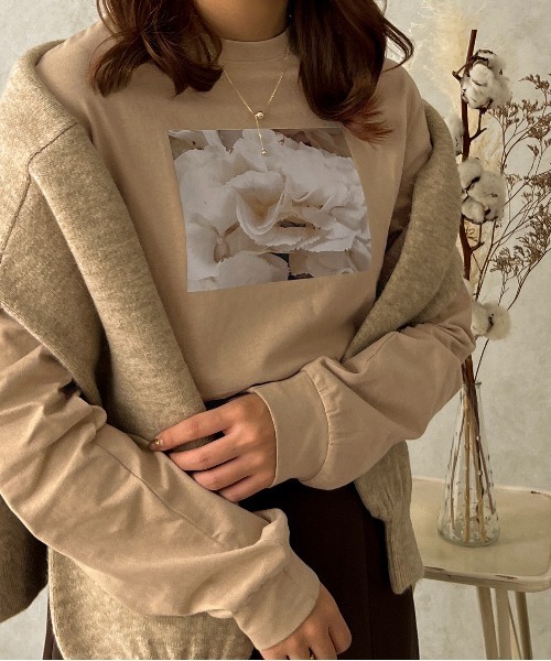 apres jour clair(アプレジュールクレア)の「【apres jour clair】フォトプリントロンT【ZOZOTOWN限定アイテム】(Tシャツ/カットソー・レディース・ベージュ/ホワイト系その他/オフホワイト・フリー/X-LARGE)」の12枚目の写真