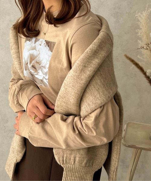 apres jour clair(アプレジュールクレア)の「【apres jour clair】フォトプリントロンT【ZOZOTOWN限定アイテム】(Tシャツ/カットソー・レディース・ベージュ/ホワイト系その他/オフホワイト・フリー/X-LARGE)」の13枚目の写真