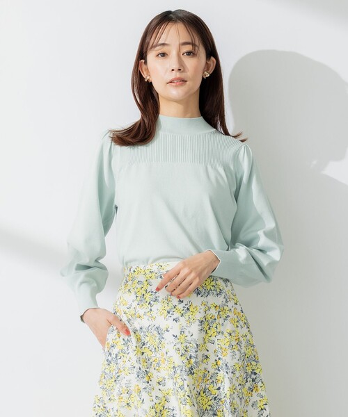 【セール】【洗える】Elenaパフスリーブ ニット（ニット/セーター）｜組曲（クミキョク）