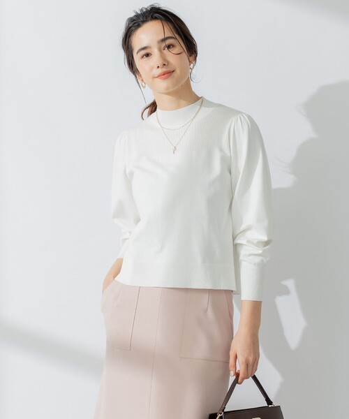 【セール】【洗える】Elenaパフスリーブ ニット（ニット/セーター）｜組曲（クミキョク）
