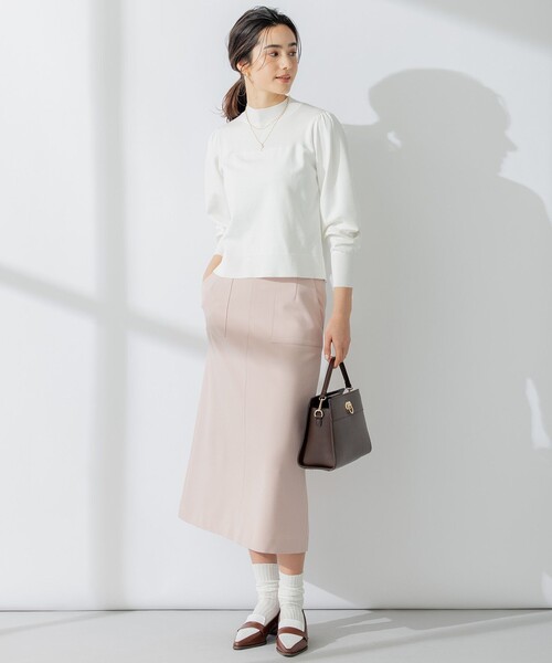 【セール】【洗える】Elenaパフスリーブ ニット（ニット/セーター）｜組曲（クミキョク）