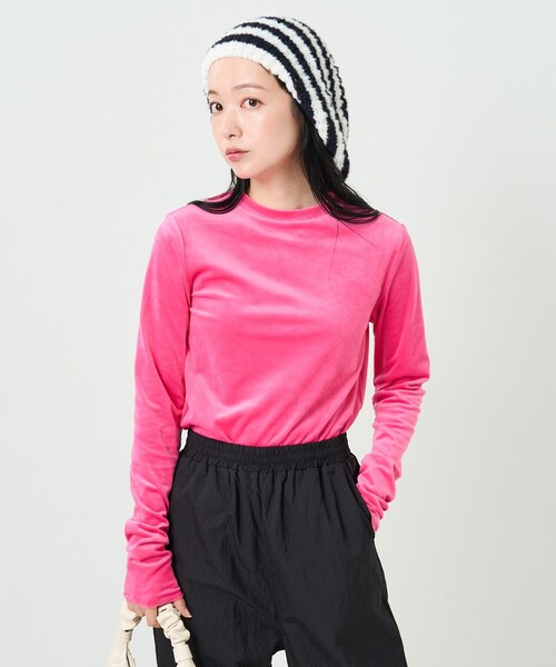 FREAK'S STORE（フリークスストア）の「長袖カットソー（Tシャツ/カットソー・レディース・ピンク・ﾌﾘ-）」の8枚目の写真