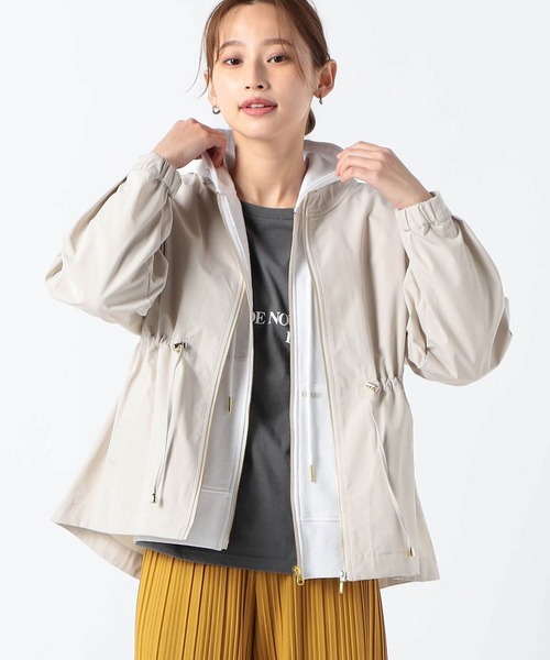 Grand PARK（グランドパーク）の「ノーカラーブルゾン（ブルゾン・レディース・ライトグリーン/アイボリー/レモンイエロー・FREE）」の2枚目の写真
