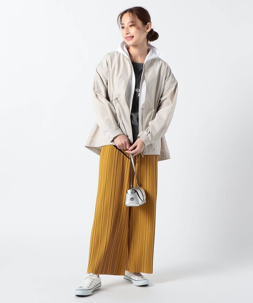 Grand PARK（グランドパーク）の「ノーカラーブルゾン（ブルゾン・レディース・ライトグリーン/アイボリー/レモンイエロー・FREE）」の4枚目の写真