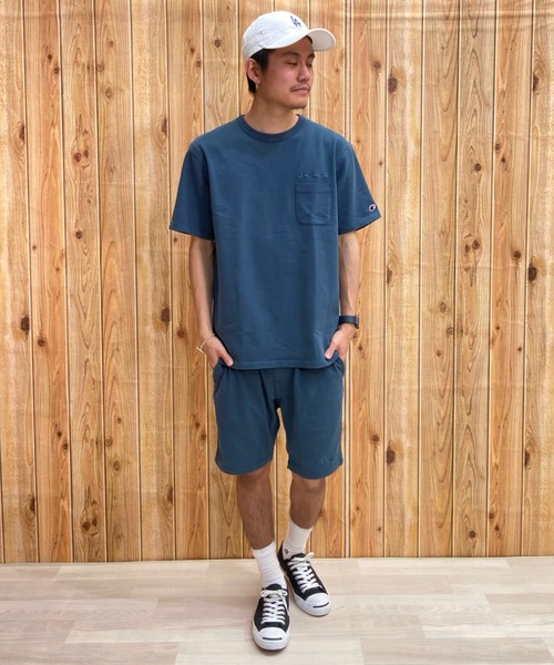 Champion(チャンピオン)の「CHAMPION/チャンピオン ワンポイントショーツ 無地ハーフパンツ/ヘビーウェイト 顔料染め/セットアップ対応 C3-X502(その他パンツ・メンズ・グリーン/ブルー/グレー・M/L/XL)」の20枚目の写真