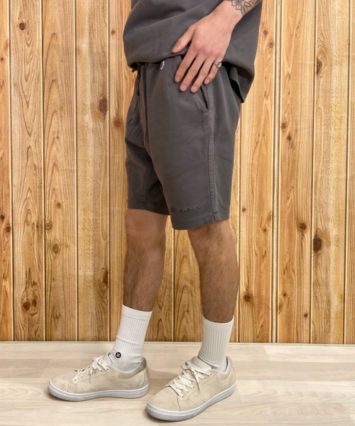 Champion(チャンピオン)の「CHAMPION/チャンピオン ワンポイントショーツ 無地ハーフパンツ/ヘビーウェイト 顔料染め/セットアップ対応 C3-X502(その他パンツ・メンズ・グリーン/ブルー/グレー・M/L/XL)」の6枚目の写真