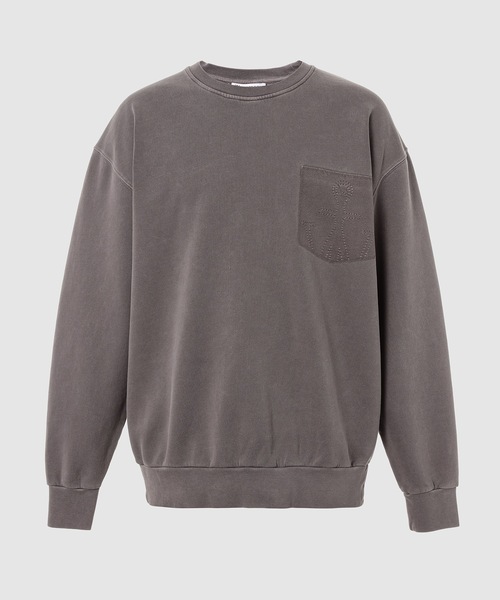 JW Anderson（ジェイダブリューアンダーソン）の「スウェットシャツ（スウェット・メンズ・グレー/マスタード・L/M）」の2枚目の写真