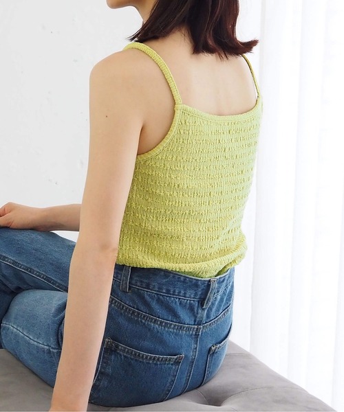tiptop（ティップトップ）の「でこぼこパット付きキャミソール（キャミソール・レディース・グリーン/ブラック/アイボリー/グリーン系その他・FREE）」の22枚目の写真