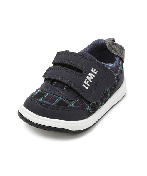 IFME（イフミー）の「BABY｜播州織チェック柄ワンベルトスニーカー（スニーカー・キッズ・ホワイト/ネイビー・14.0cm/12.5cm/14.5cm/13.5cm/13.0cm/15.0cm/12.0cm）」の18枚目の写真