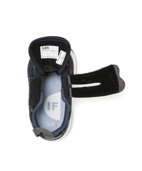 IFME（イフミー）の「BABY｜播州織チェック柄ワンベルトスニーカー（スニーカー・キッズ・ホワイト/ネイビー・14.0cm/12.5cm/14.5cm/13.5cm/13.0cm/15.0cm/12.0cm）」の10枚目の写真