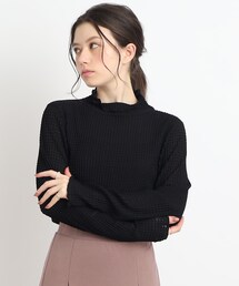 Cutie Blonde | 【レイヤードのマストアイテム】シアーギンガムチェック ハイネックインナー(Tシャツ/カットソー)