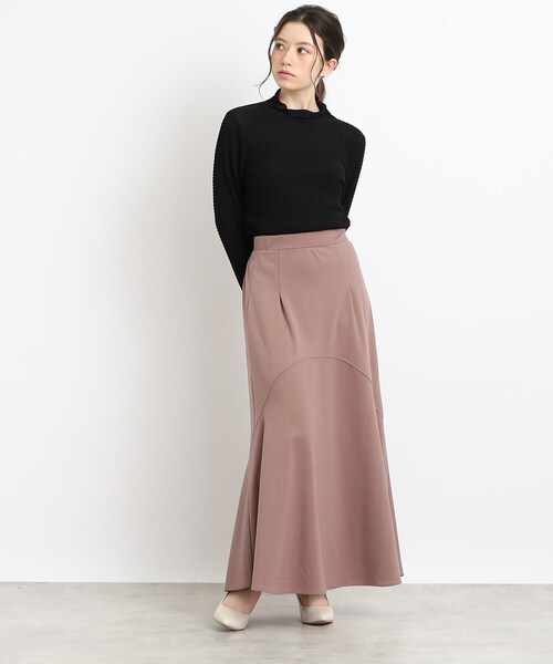 Cutie Blonde（キューティーブロンド）の「◆【レイヤードのマストアイテム】シアーギンガムチェック ハイネックインナー（Tシャツ/カットソー・レディース・ホワイト系/ブラック・01/02/03）」の12枚目の写真