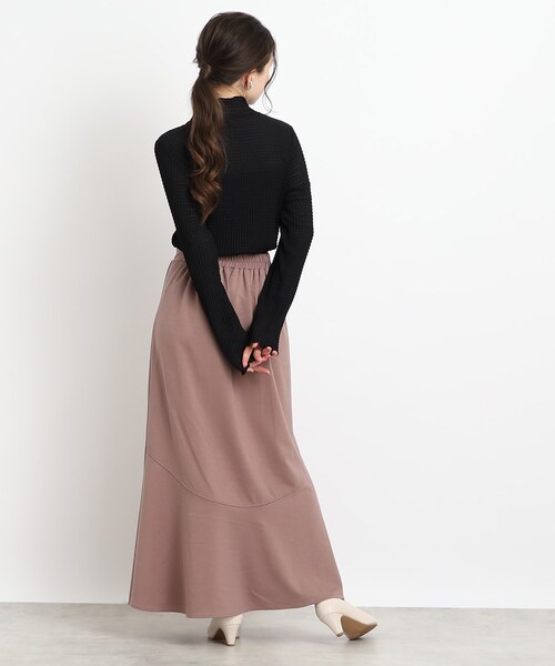 Cutie Blonde（キューティーブロンド）の「◆【レイヤードのマストアイテム】シアーギンガムチェック ハイネックインナー（Tシャツ/カットソー・レディース・ホワイト系/ブラック・01/02/03）」の13枚目の写真