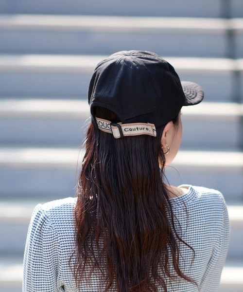 THEATRE PRODUCTS（シアタープロダクツ）の「【WEB限定】【THEATRE PRODUCTS/シアタープロダクツ】別注ジャガードテープコットンキャップ（キャップ・レディース・ブラック/オフホワイト・ONE SIZE）」の8枚目の写真