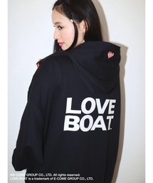 ■LOVE BOAT ロゴptZIPパーカー