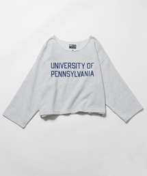 PENNEYS/ペニーズ BASQUE PRINTED SWEAT スウェット ショート丈 クルーネックスウェット