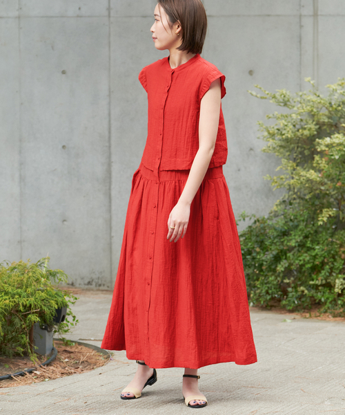 セール】レイヤード風前開きワンピース（ワンピース）｜B.C STOCK