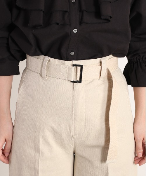 cepo（セポ）の「カルゼストレッチワイドパンツ（その他パンツ・レディース・オフホワイト/ブラック・M/S）」の22枚目の写真