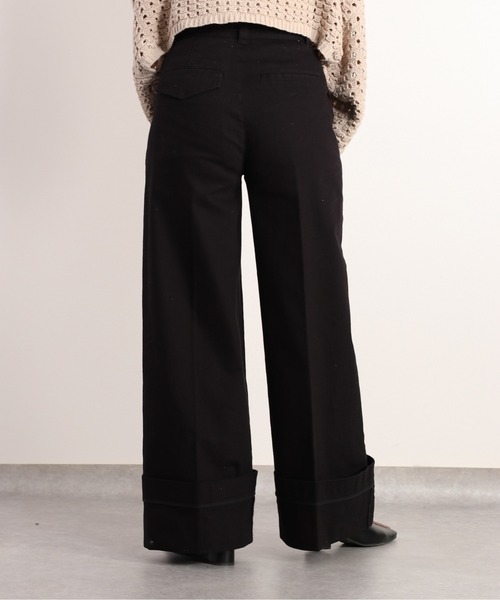 cepo（セポ）の「カルゼストレッチワイドパンツ（その他パンツ・レディース・オフホワイト/ブラック・M/S）」の15枚目の写真