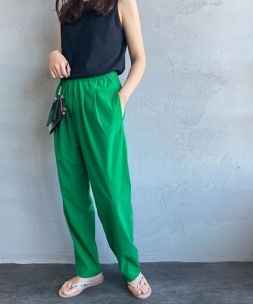 JEANS FACTORY Clothes（ジーンズファクトリークローズ）の「[Jeans Factory Clothes/ジーンズファクトリークローズ] 7DAYS ナイロンイージーカラーパンツ（その他パンツ・レディース・サックスブルー/オレンジ/ピンク/グリーン/ライトグリーン/ブラック/グレー・F）」の21枚目の写真