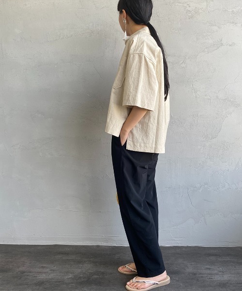 JEANS FACTORY Clothes（ジーンズファクトリークローズ）の「[Jeans Factory Clothes/ジーンズファクトリークローズ] 7DAYS ナイロンイージーカラーパンツ（その他パンツ・レディース・サックスブルー/オレンジ/ピンク/グリーン/ライトグリーン/ブラック/グレー・F）」の20枚目の写真