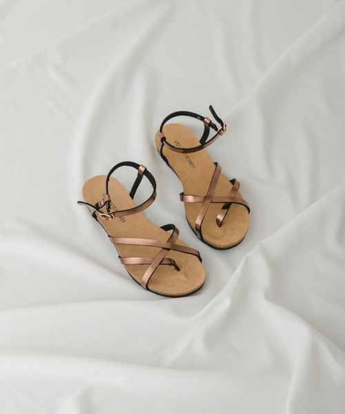 RODE SKO(ロデスコ)の「ラフソールナローストラップサンダル(サンダル・レディース・ブラック/ブラウン/ホワイト・38/37/36)」の3枚目の写真