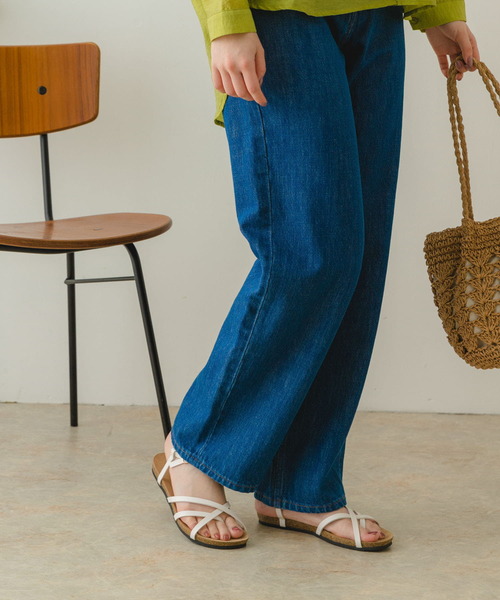 RODE SKO(ロデスコ)の「ラフソールナローストラップサンダル(サンダル・レディース・ブラック/ブラウン/ホワイト・38/37/36)」の7枚目の写真