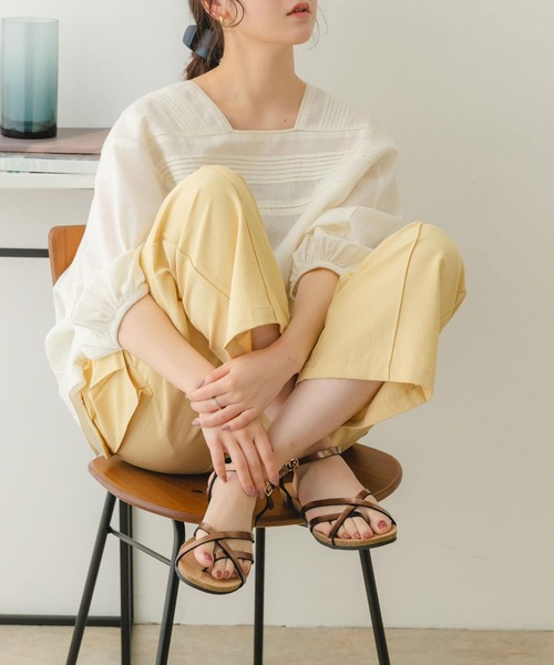 RODE SKO(ロデスコ)の「ラフソールナローストラップサンダル(サンダル・レディース・ブラック/ブラウン/ホワイト・38/37/36)」の10枚目の写真