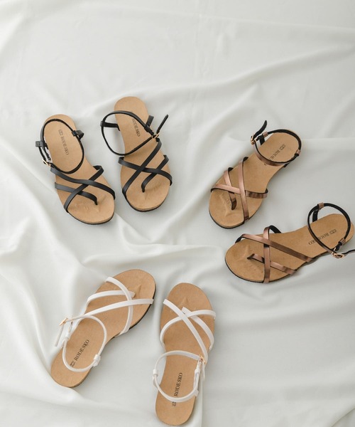 RODE SKO(ロデスコ)の「ラフソールナローストラップサンダル(サンダル・レディース・ブラック/ブラウン/ホワイト・38/37/36)」の22枚目の写真