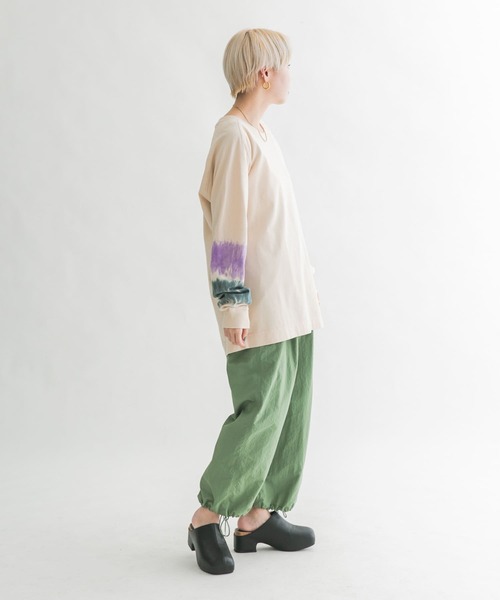 KBF（ケイビーエフ）の「ティアードdyeロンTEE（Tシャツ/カットソー・レディース・ベージュ/ネイビー・ONE）」の15枚目の写真