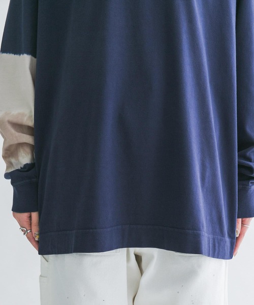 KBF（ケイビーエフ）の「ティアードdyeロンTEE（Tシャツ/カットソー・レディース・ベージュ/ネイビー・ONE）」の17枚目の写真