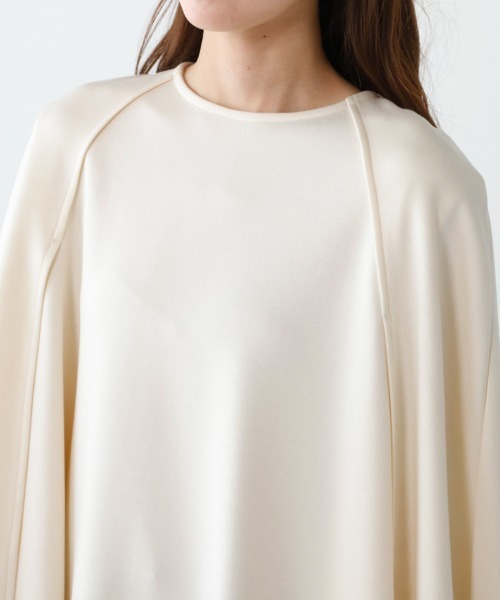 maison de Dolce. ケープ風トップス ホワイト M.deux（エムドゥ）の「ケープ風トップス（Tシャツ/カットソー